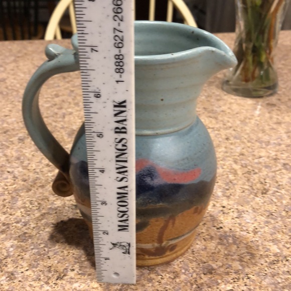 Hand Made in Yellowstone Pottery Pitcher - Picture 12 of 16